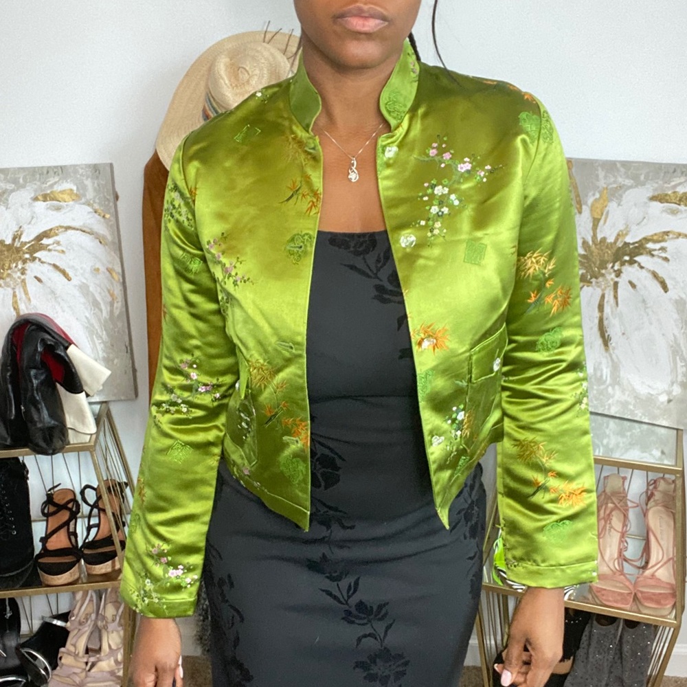 Asian inspired silk blend Sashimi Jacket